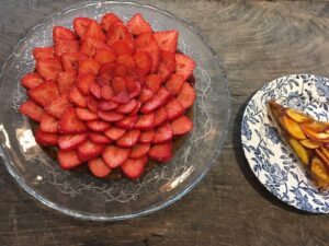 Tarte fraises pistache - Dînette Nantes